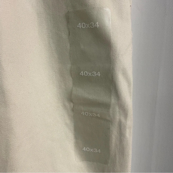 NWT Eddie Bauer men’s khaki flat front pants tan size 40/34 - Picture 4 of 8